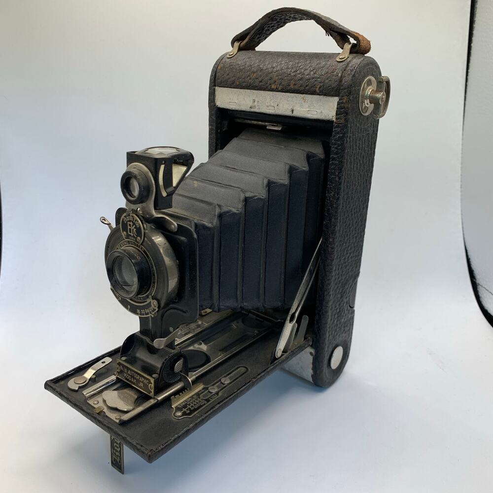 Antique Eastman Kodak No 1A Autographic Kodak Jr Folding Camera Yellow Filter